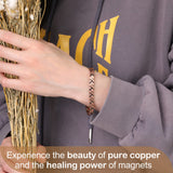 Feraco pulsera cobre acabado resistente a la oxidación y suave