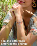 Feraco pulsera de cobre ajustable para un ajuste cómodo
