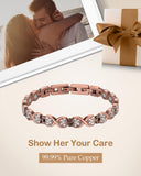 Cuidados de la pulsera Feraco cobre, limpieza sencilla.