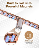 Diseño geométrico único de Feraco, pulsera de cobre elegante