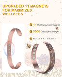 Pulsera Feraco cobre con diseño floral vintage para estilo.