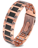 Pulsera de cobre Feraco para hombre, diseño 3x fuerza, cómodo y resistente para uso diario.