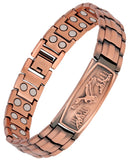 Pulsera Feraco de cobre para hombre con ajuste rápido y estilo discreto
