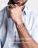 Feraco pulsera cobre imanes 3800 Gauss para equilibrio energético