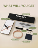 Feraco pulsera cobre lujo minimalista: detalle premium para tu joyero