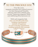 Pulsera magnética Feraco de cobre con 3800 gauss, para uso diario.