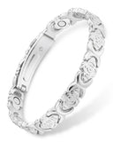 Pulsera magnética Feraco de cobre, vista frontal, potencia de 3800 Gauss para uso diario.