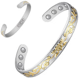 Feraco pulsera cobre mujer, diseño flor, para un look elegante diario.