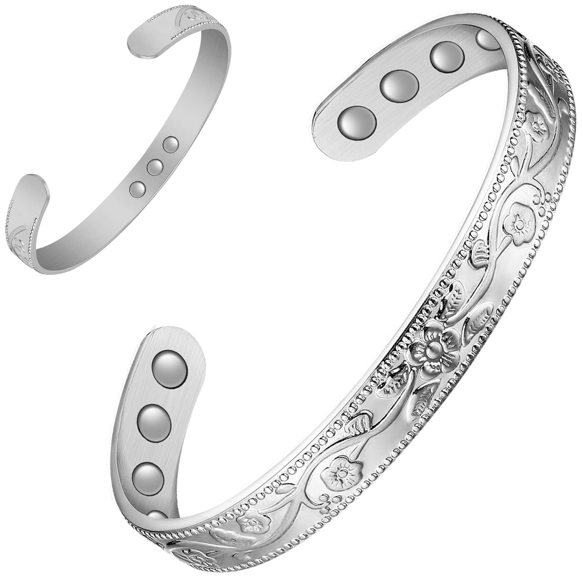 Pulsera Feraco de cobre con imanes; uso diario cómodo.