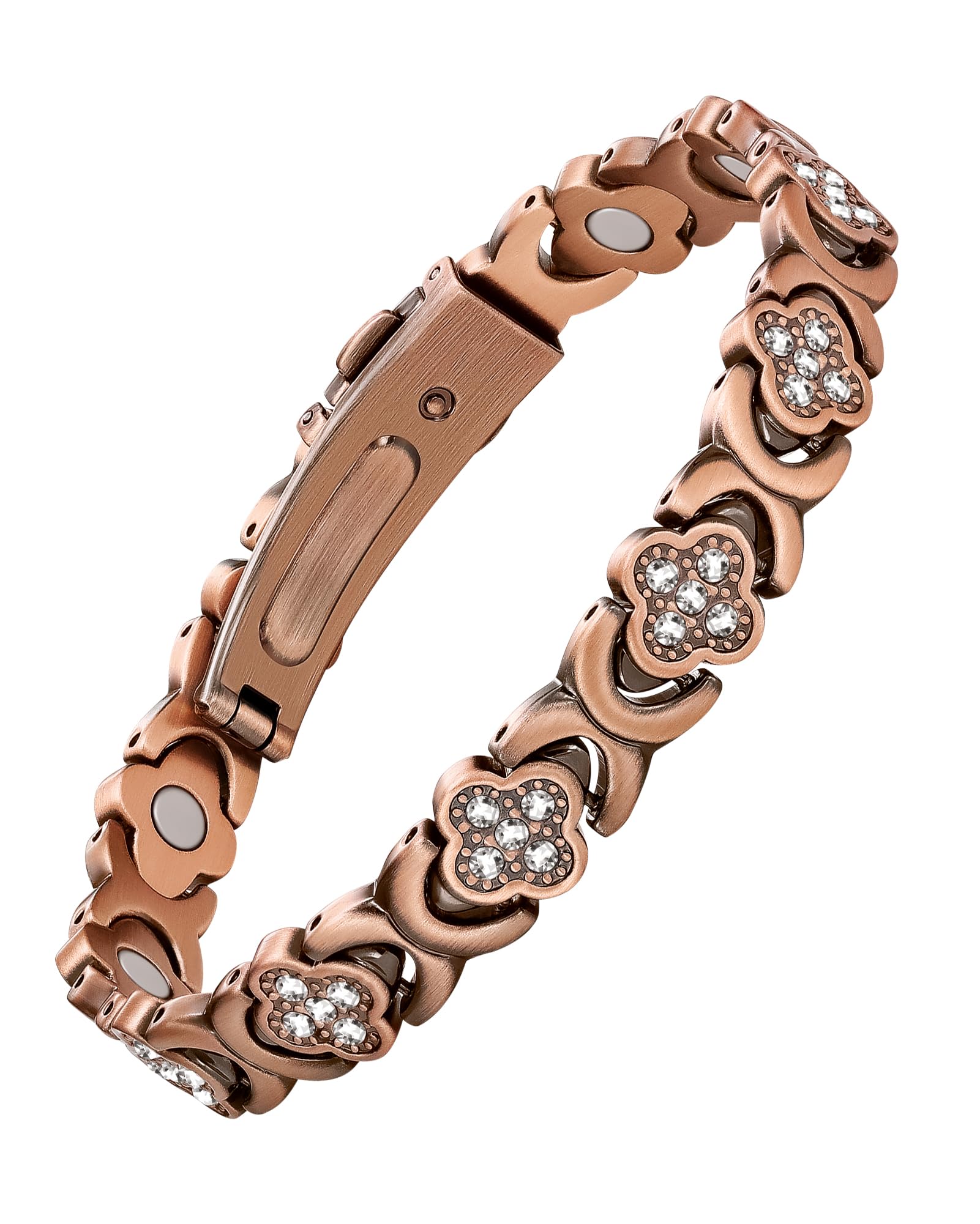 Pulsera Feraco de cobre puro con imanes 3800 gauss para uso diario elegante.