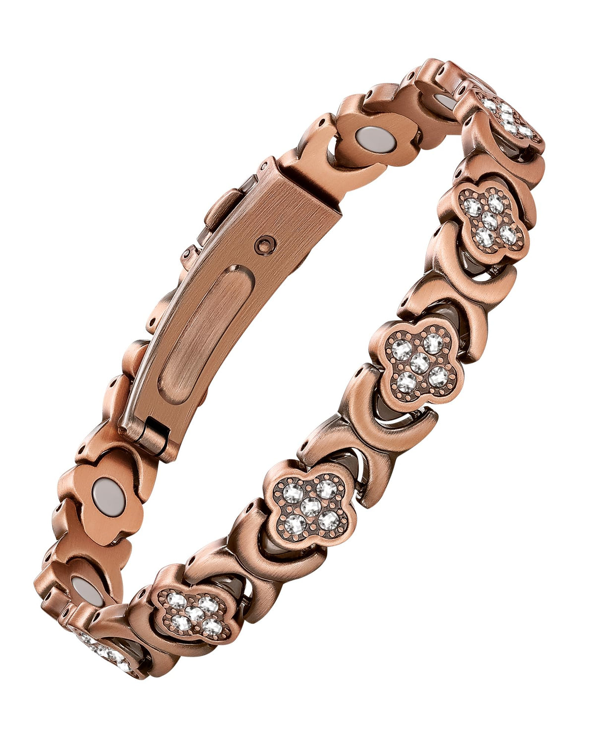 Pulsera Feraco de cobre puro con imanes 3800 gauss para uso diario elegante.