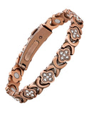 Pulsera Feraco de cobre puro con imanes 3800 gauss para uso diario elegante.