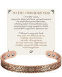 Pulsera Feraco de cobre puro con Daisy, diseño elegante para uso diario.