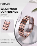 Pulsera Feraco de cobre con talla ajustable para ajuste cómodo