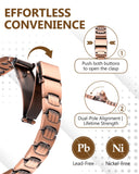 Pulsera Feraco de cobre ajustable, talla personalizable