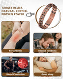 Pulsera Feraco cruz cobre para hombre, pieza versátil para cualquier look.