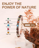 Feraco Pulsera con turquesa natural para un estilo bohemio unico