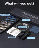 Pulsera Feraco con acabado negro, estilo moderno para oficina