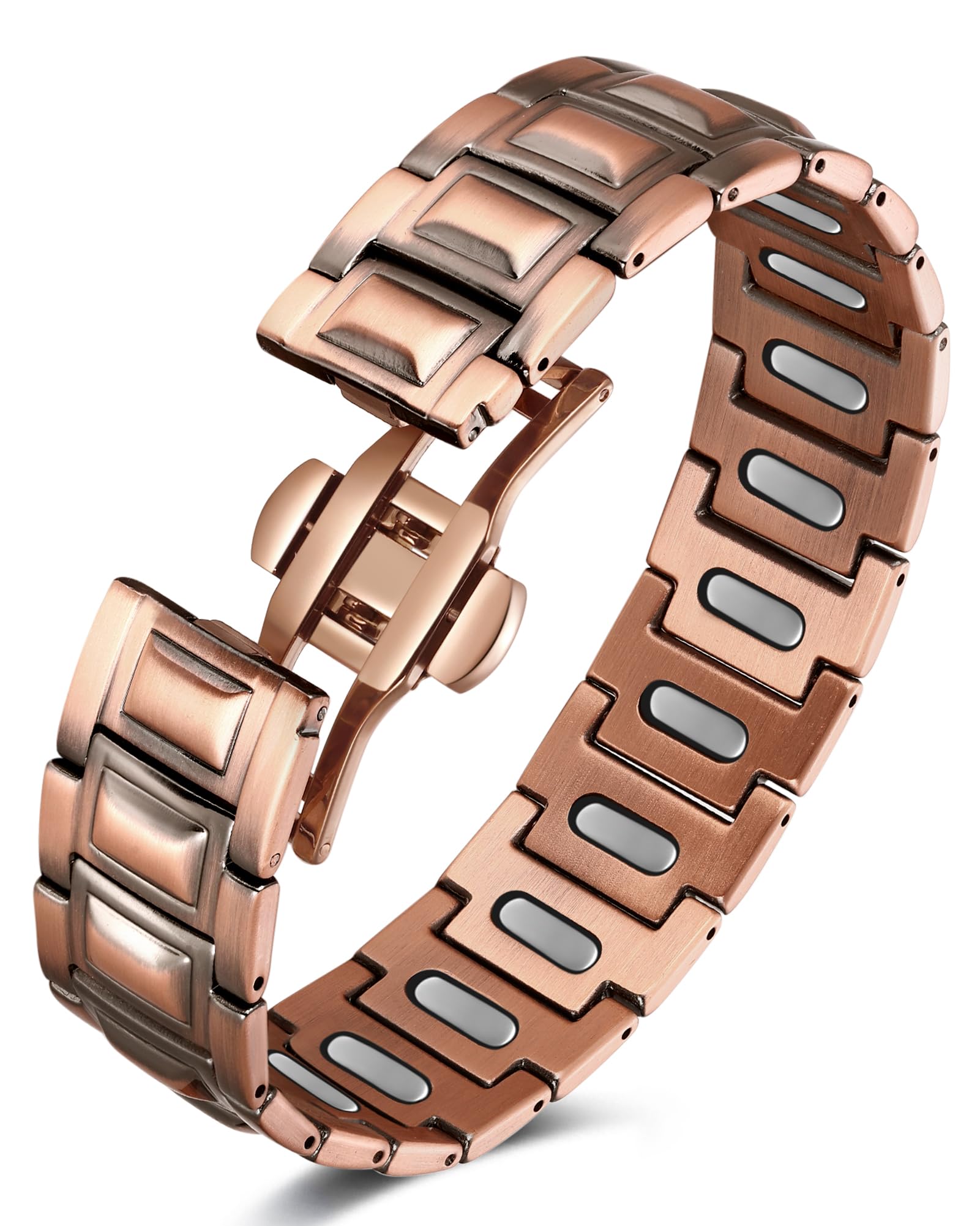 Pulsera magnética de cobre Feraco para hombre, frente visible, estilo duradero para uso diario