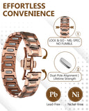 Presentación regalo elegante Feraco, pulsera magnética de cobre como detalle sofisticado
