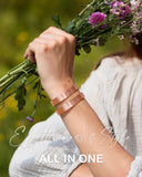 Feraco pulsera de cobre con resistencia a rayaduras, mantenimiento sencillo.