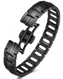 Pulsera magnética Feraco para hombre, vista frontal, confort diario