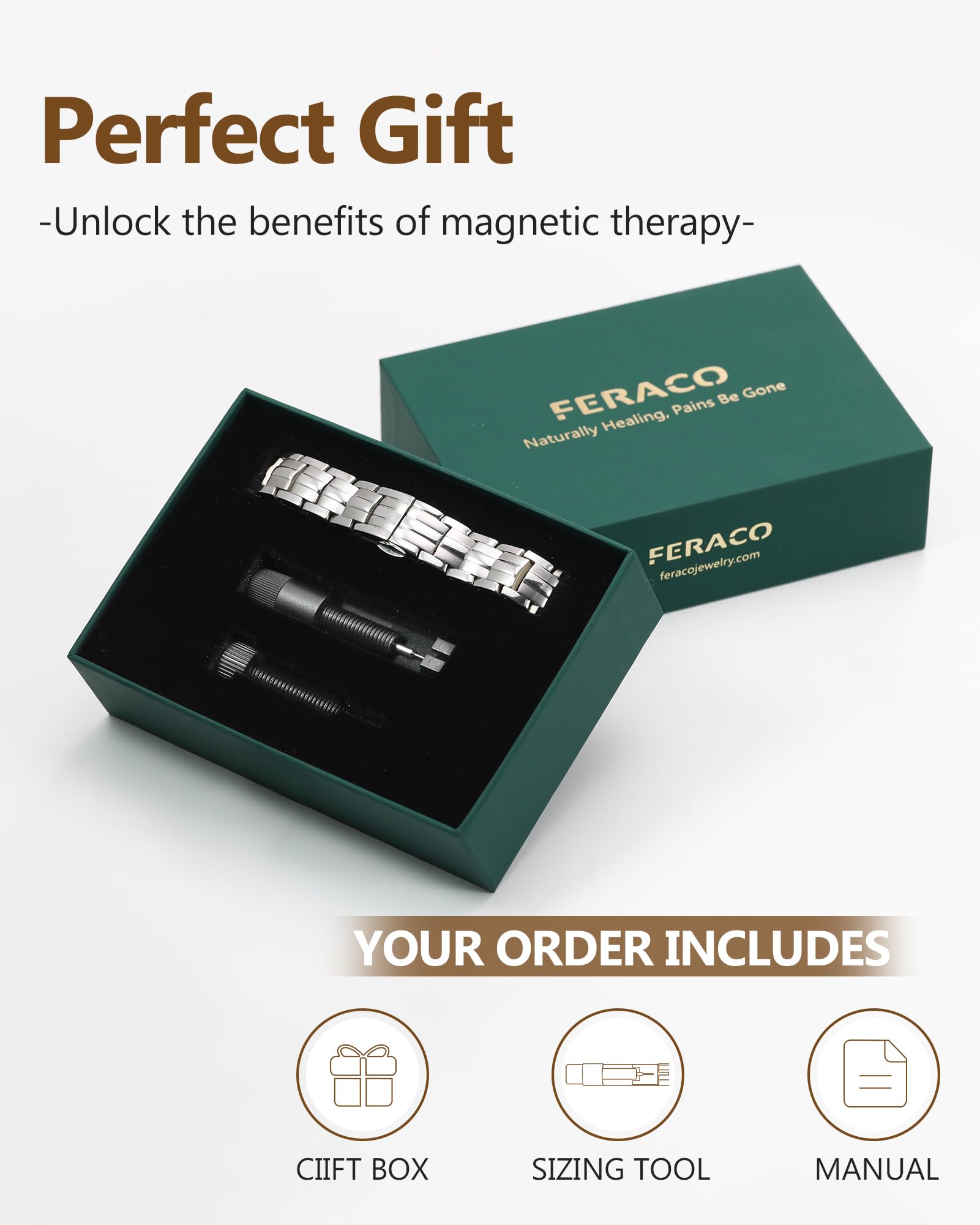 Regalo premium Feraco en plata para cumpleaños u ocasiones especiales.
