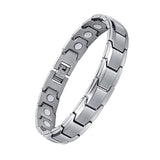 Pulsera magnética Feraco de titanio, diseño general elegante para diario