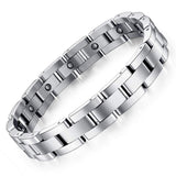 Pulsera magnética Feraco en titanio para hombre, diseño resistente e hipoalergénico para uso diario