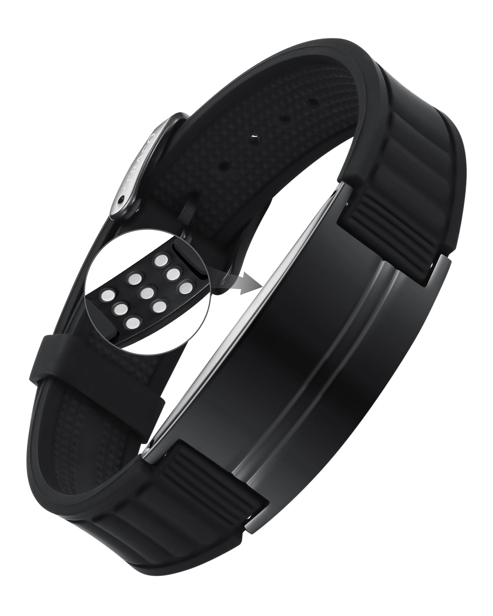 Feraco pulsera magnética Ultra Fuerza en uso diario, estilo deportivo