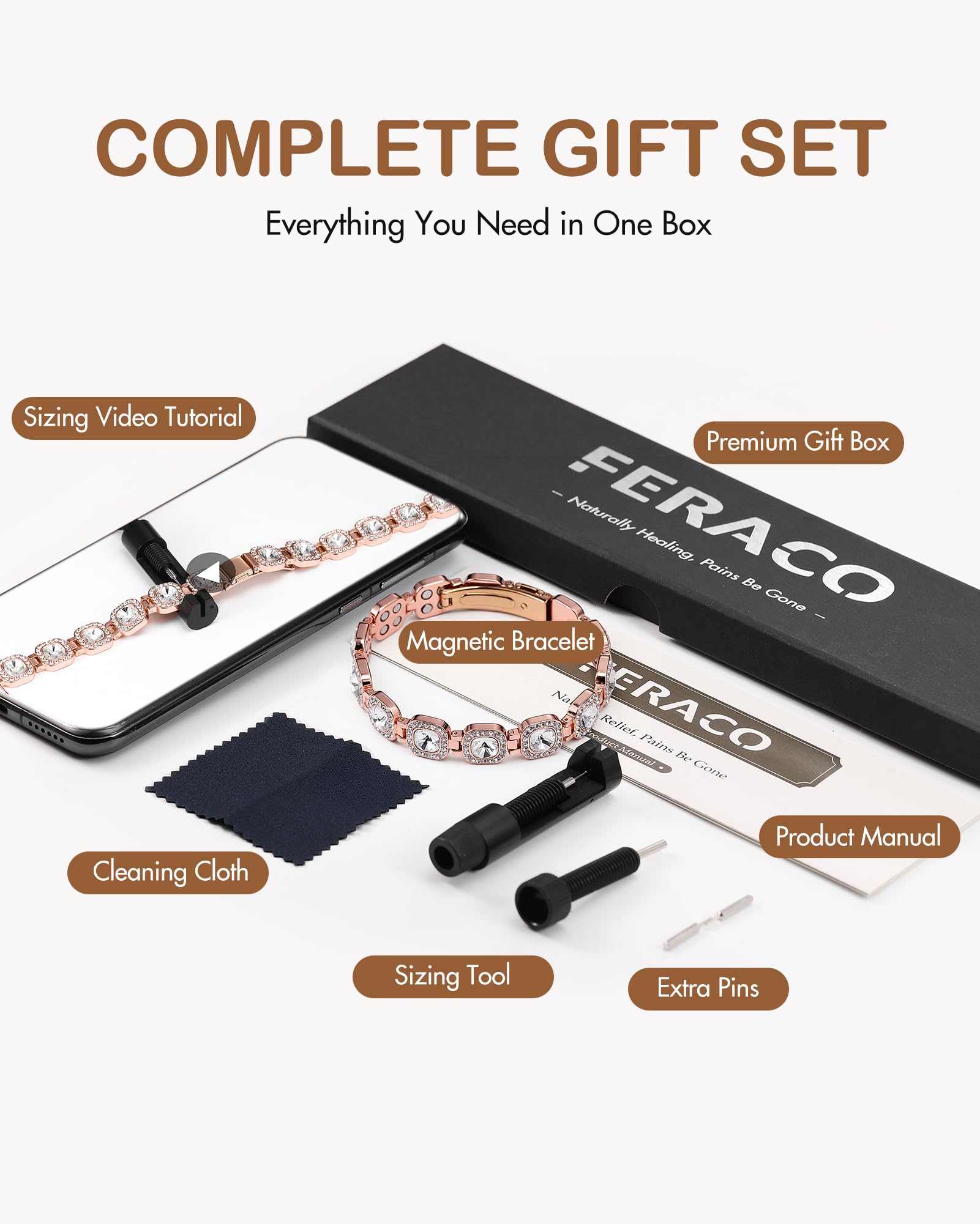 Feraco regalo en caja elegante, ideal para cumpleaños o aniversarios.