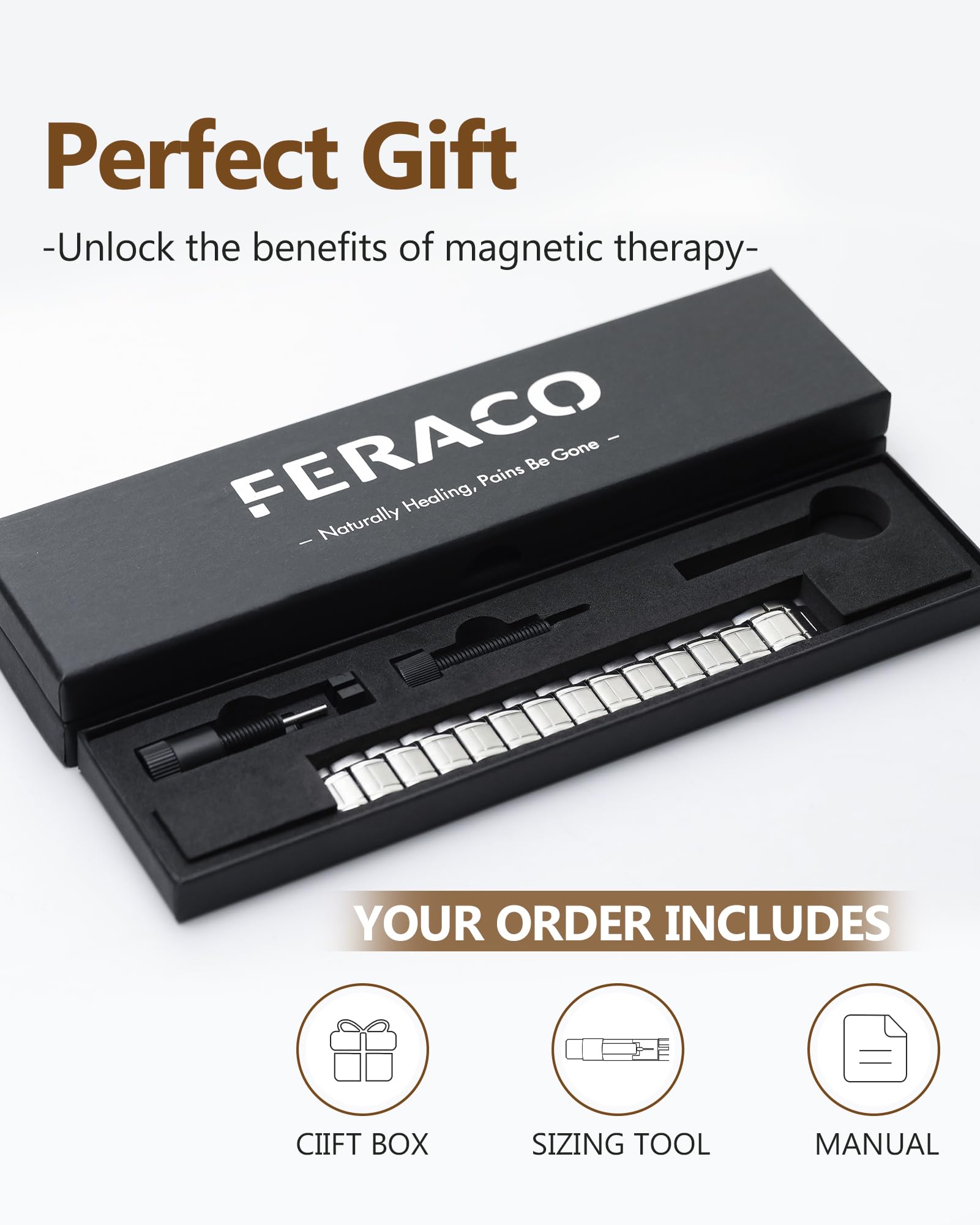 Uso diario con Feraco, complemento versátil para outfits de oficina o casuales.