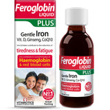 Feroglobin 200ml botella frontal, fácil de administrar para apoyar la energía diaria.