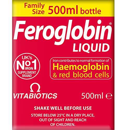 Feroglobin: envase con tapa segura para un uso limpio.