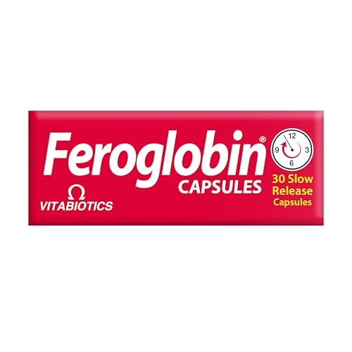 Feroglobin etiqueta frente frasco, información clara de nutrientes