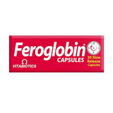 Feroglobin etiqueta frente frasco, información clara de nutrientes