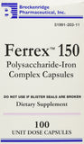 FERREX-150 botella: suplemento diario suave para el estómago.
