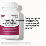 Capsulas de Fertilaid para mujeres, nutrición diaria de la salud hormonal.