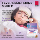 Feverall: supositorio de 120 mg para uso rectal en niños 3-6 años