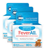 FeverAll supositorios infantiles para fiebre, administración rectal.