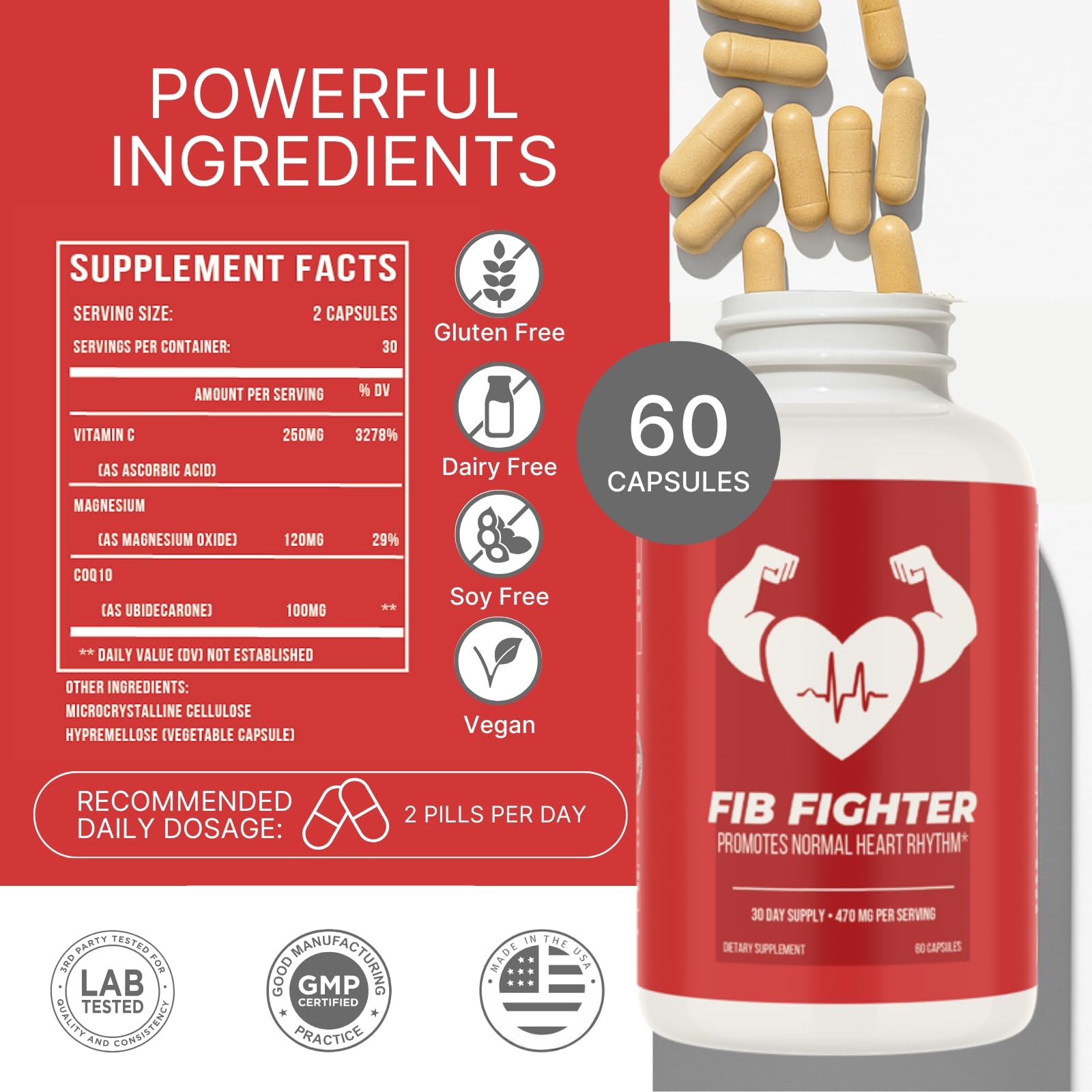 Fib Fighter cápsulas veganas sin gluten para uso diario