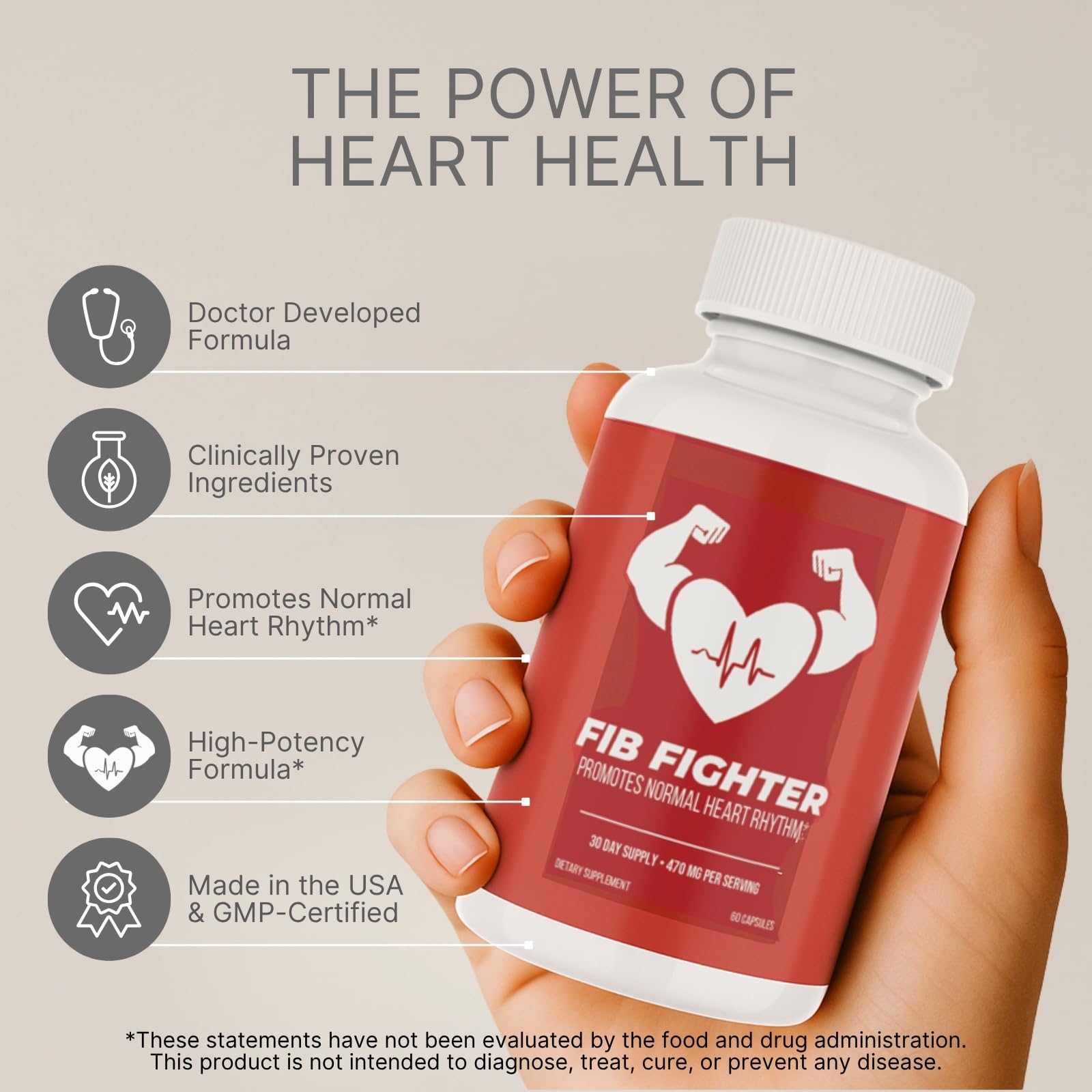 Fib Fighter CoQ10 ingrediente clave para energía celular del corazón