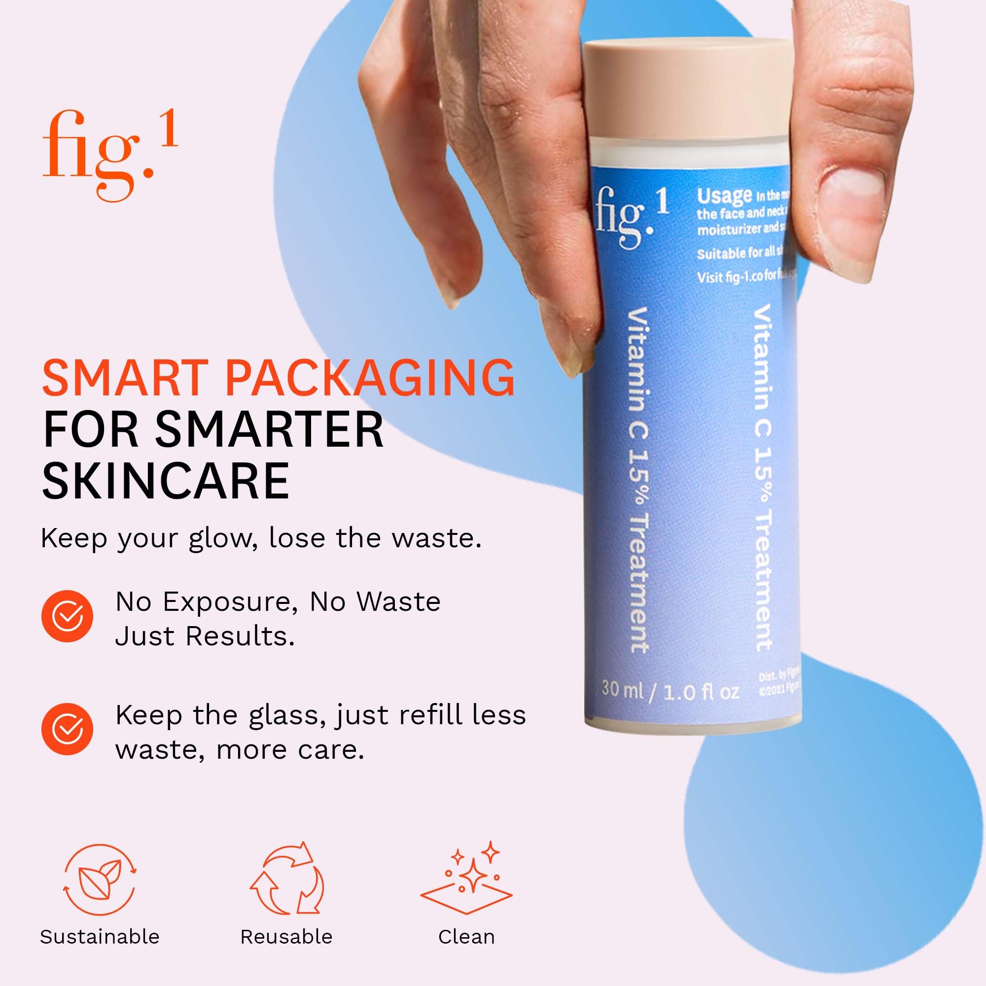 Apoyo anti-edad para rutinas modernas con Fig.1 Vitamina C 15%.