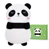 Panda Fighting to Achieve frente de almohadilla térmica microondas, calor suave