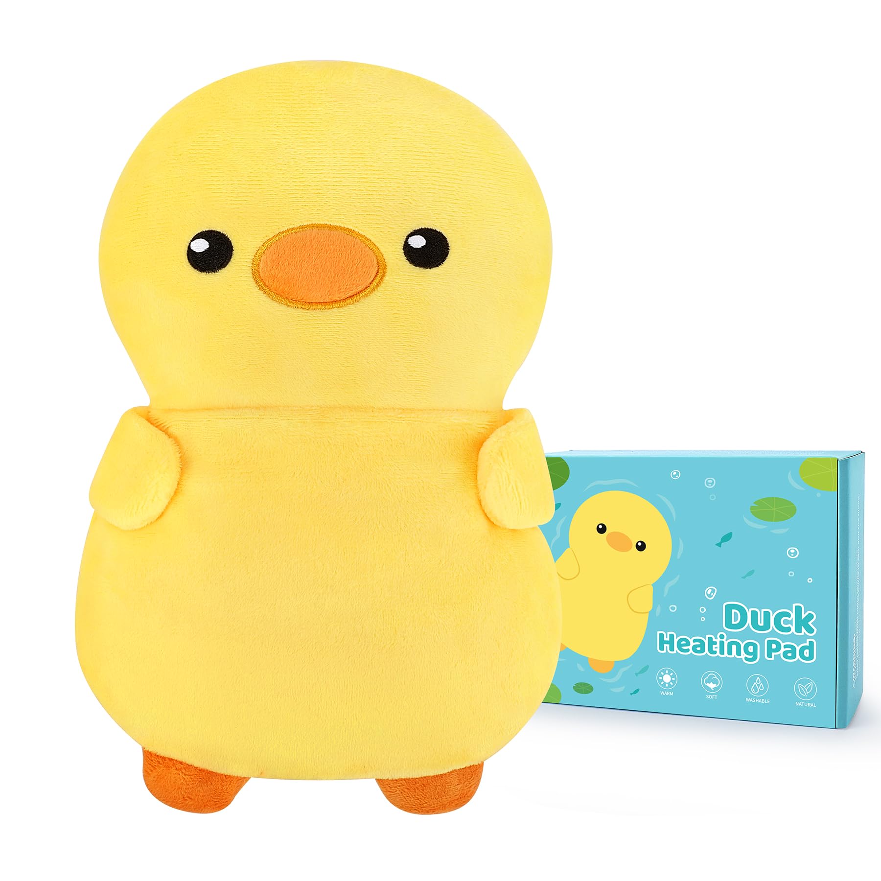Pato amarillo Fighting to Achieve, calentador para microondas, calor reconfortante.