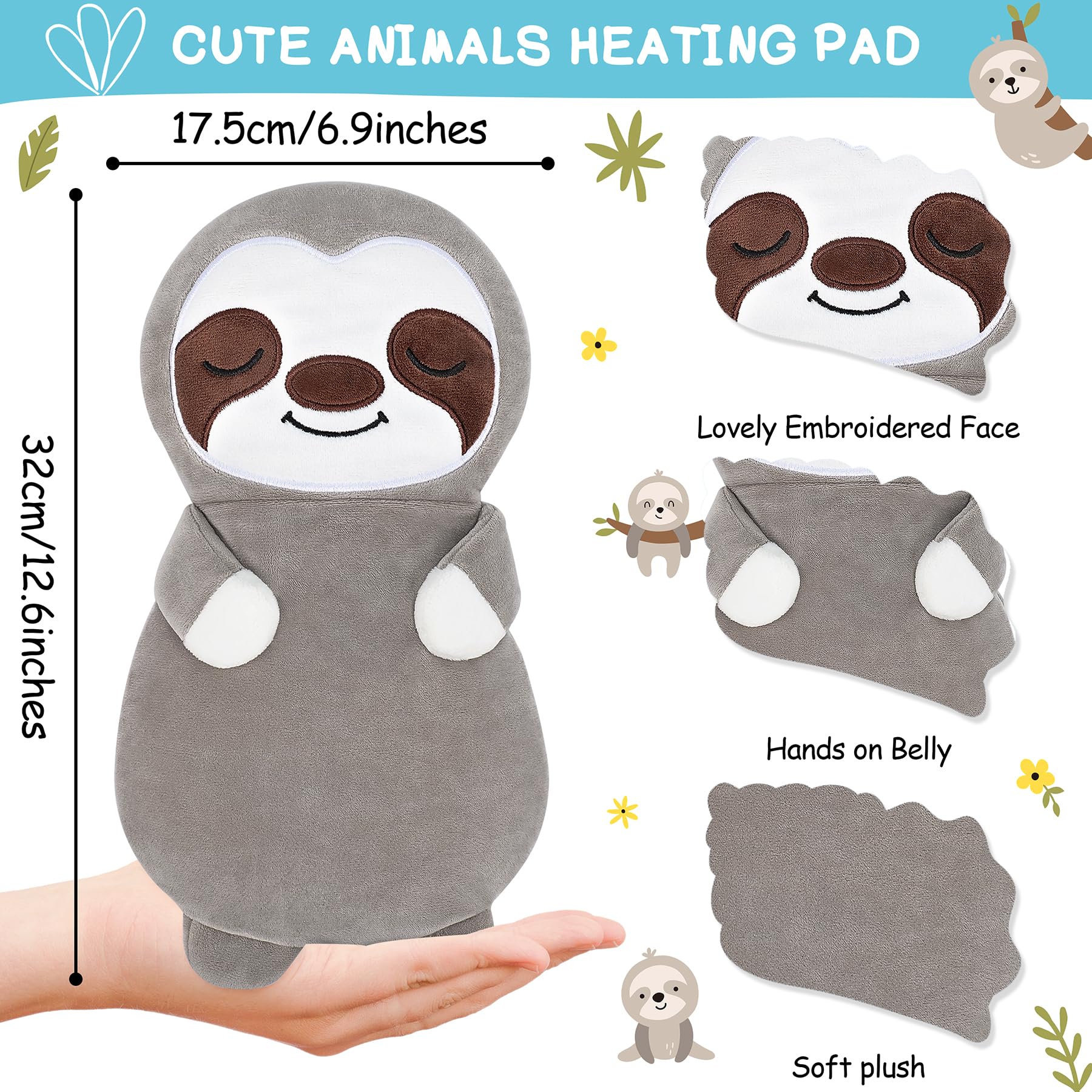 Sloth de Fighting to Achieve, peluche suave con calor reconfortante