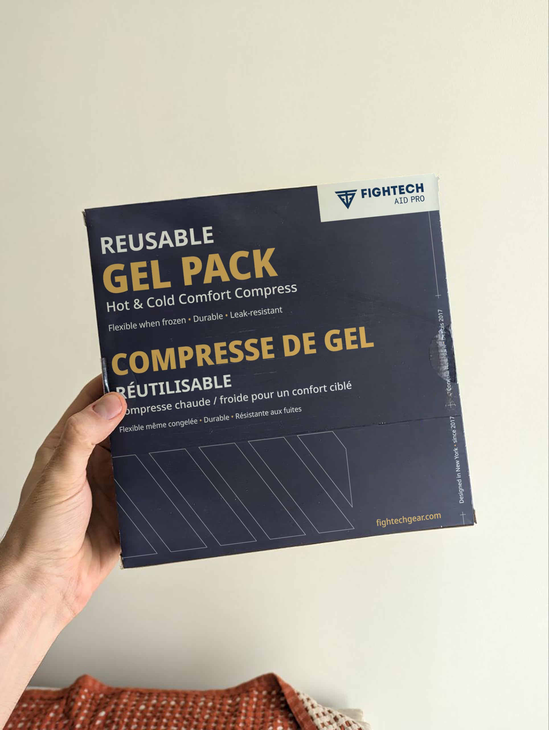 FIGHTECH rodilla con gel frío/calor para manejo de inflamación