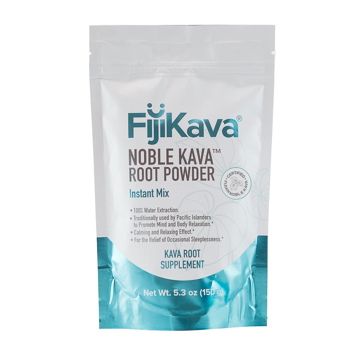 FijiKava polvo en embalaje compacto facilita almacenamiento.