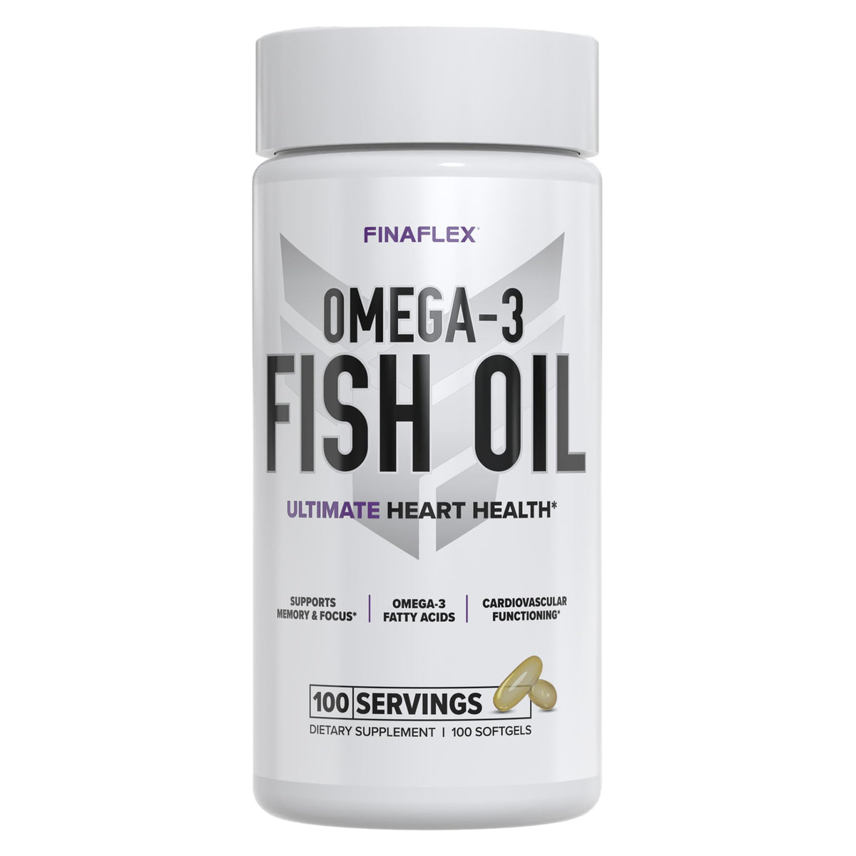 FINAFLEX aceite de pescado, capsulas blandas en envase, favorecen la funcion cardiovascular.