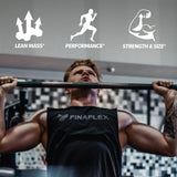 FINAFLEX Creatina Pura en ambiente de gimnasio, apoyo para intensidad de series.